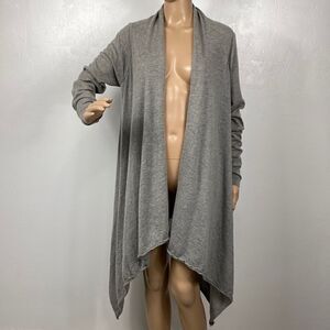 Boss Orange by Hugo Boss Gray Knit Open Front Cardigan Sweater Size S/M